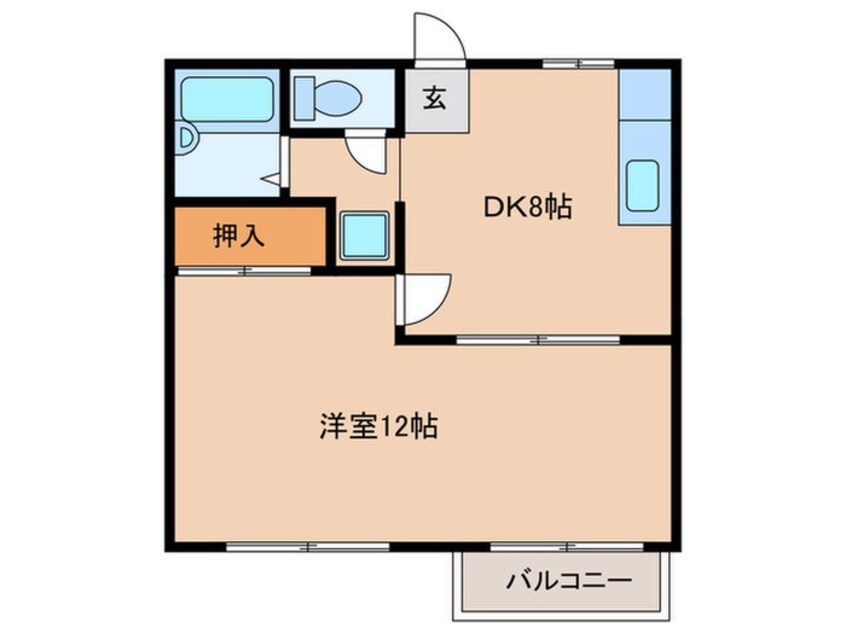 間取図 シャルム八幡