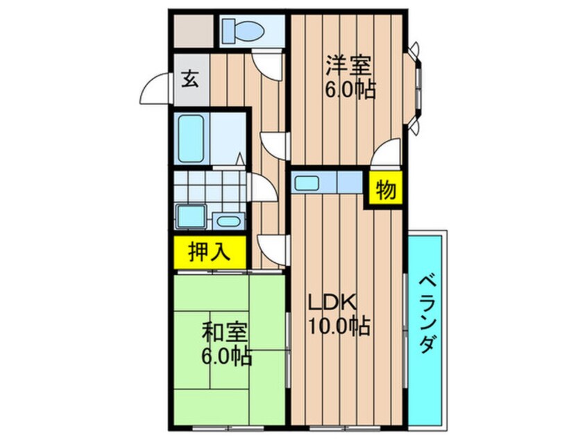 間取図 サンエ－ル小野