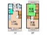 メゾン・セレステ２１ 2LDKの間取り