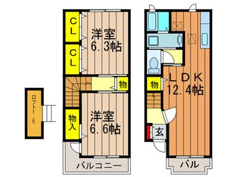 間取図 ラフレシ－ルⅡ