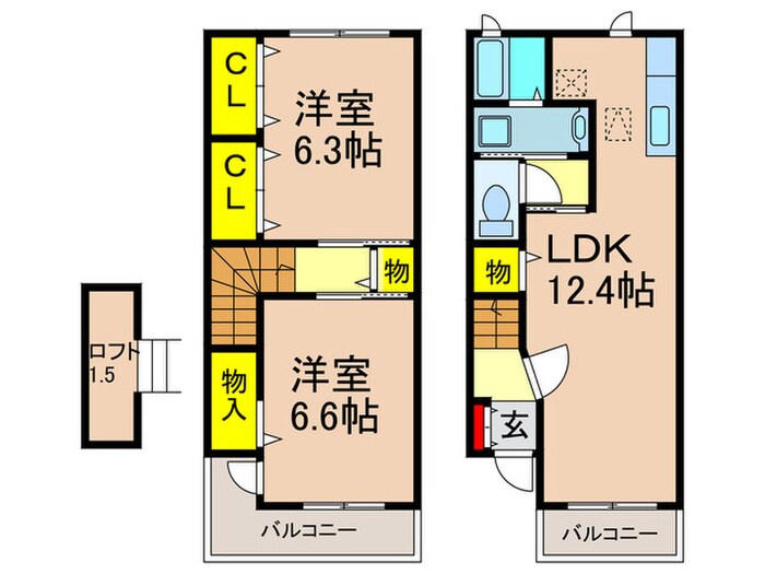 間取り図 ラフレシ－ルⅡ