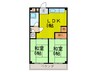 福井マンション 2LDKの間取り