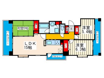 間取図 グラン・コート新深江（1404）