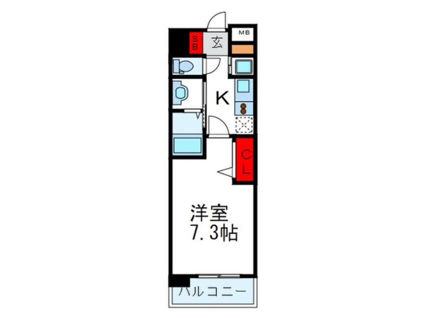 間取図 パークフラッツ緑地公園