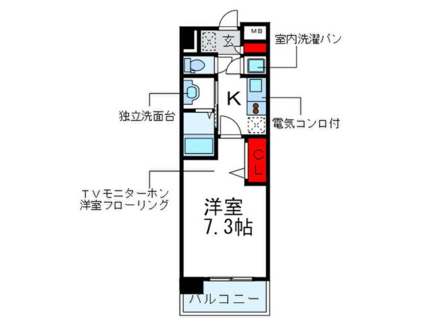 間取図 パークフラッツ緑地公園