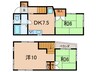 垂水区山手戸建 3DKの間取り