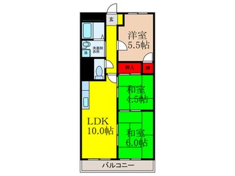 間取図 コーポ北