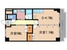 カルテットKOBORI　D棟 2DKの間取り