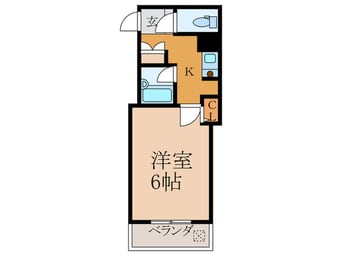 間取図 クィンシ－江坂