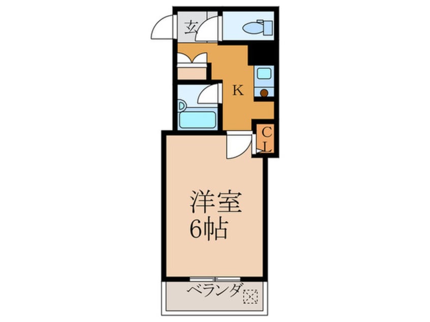 間取図 クィンシ－江坂