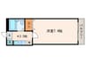 ﾄﾞｩｴﾙ辻本 1Kの間取り