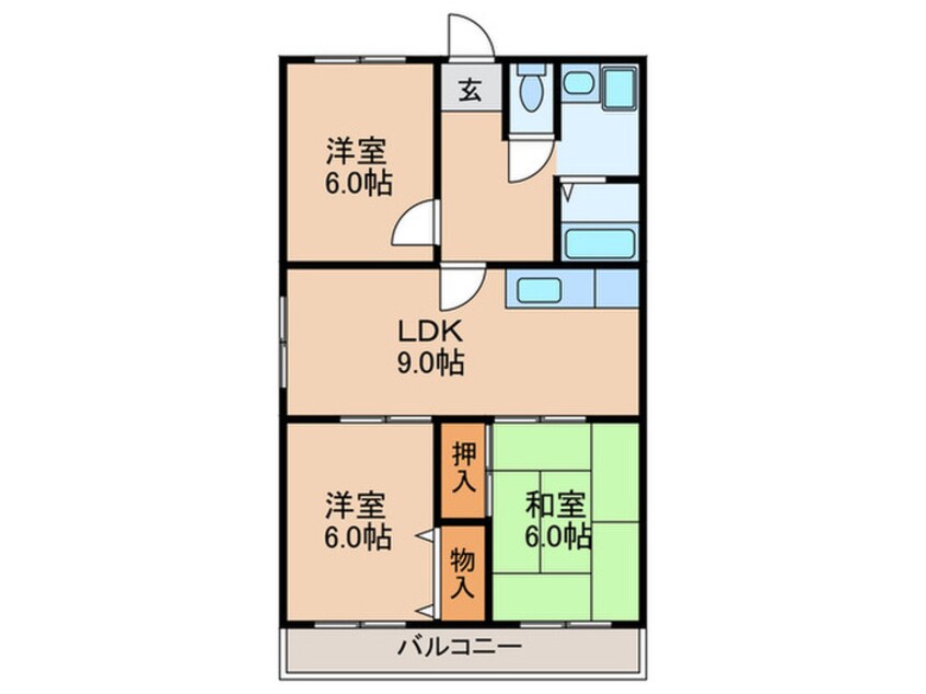 間取図 プラザエイト