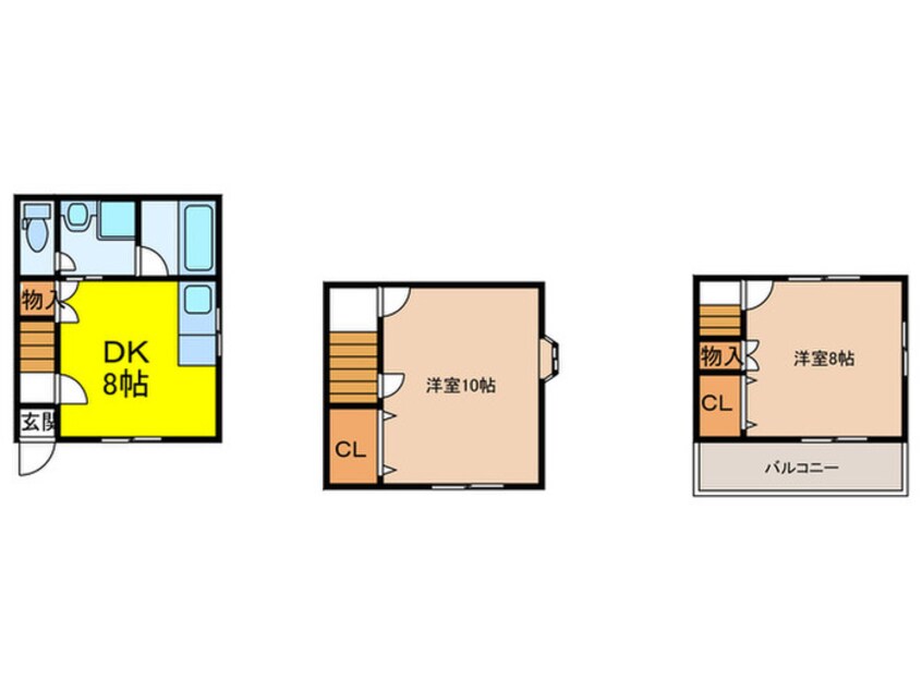 間取図 美園町貸家