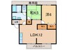 エステ－ト桃山Ⅱ 2LDKの間取り