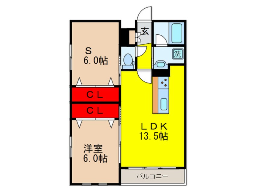 間取図 シェトワ千里山