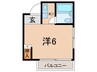 ヒルクレスト岡本 1Kの間取り