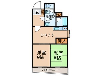 間取図 ベルメゾン上筒井