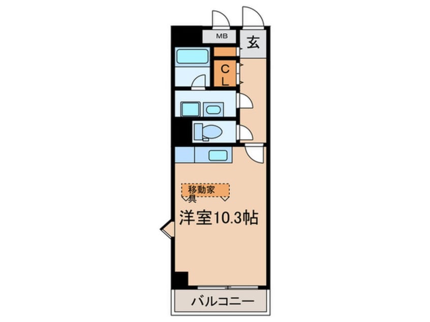 間取図 ウエストクイ－ンズ