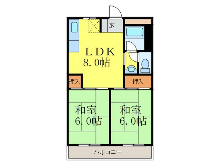 間取図 茨木清水ハイツ