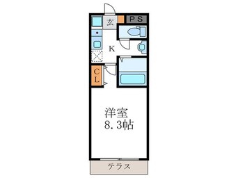 間取図 オフージュ葛野