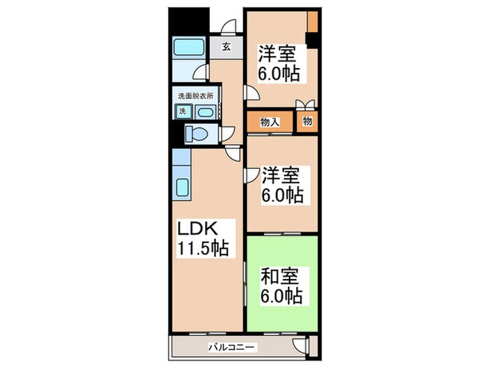 間取り図 ドミールタチバナ和泉橋本
