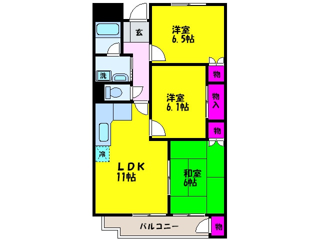 間取り図 ドミールタチバナ和泉橋本