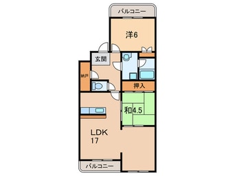 間取図 フロール桃山台