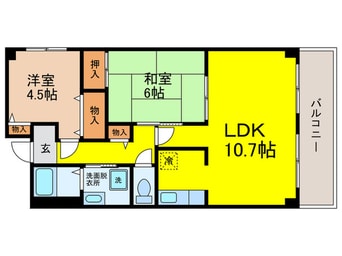 間取図 グランディ－ル阪南町