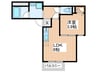 S Apt.門真城垣町 1LDKの間取り