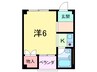 木村マンション 1Kの間取り