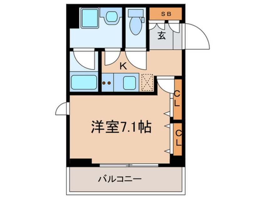 間取図 アスヴェル京都東寺前Ⅱ（501）