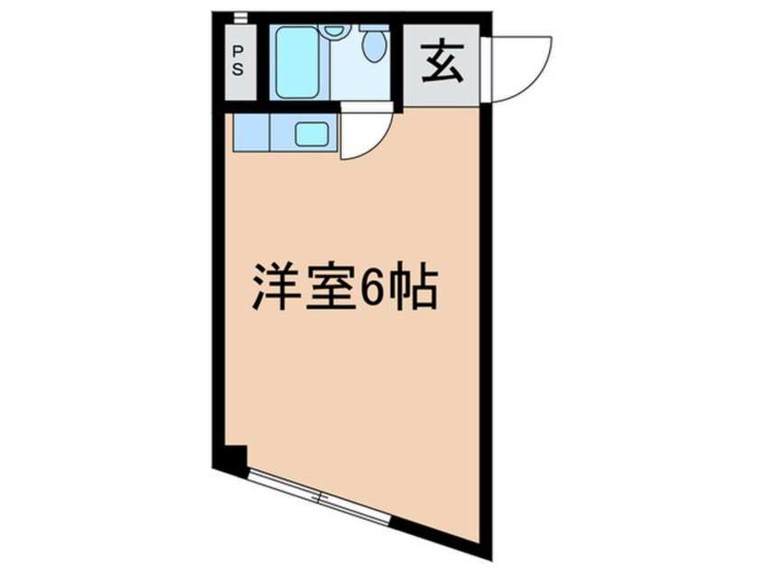 間取図 アパ－トメントアサヒ