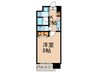 グランジュテ住吉 1Kの間取り