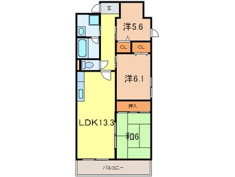 間取図 リ－ブド苦楽園