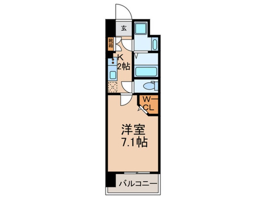 間取図 ミラージュパレス難波幸町