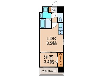 間取図 ミラージュパレス難波幸町