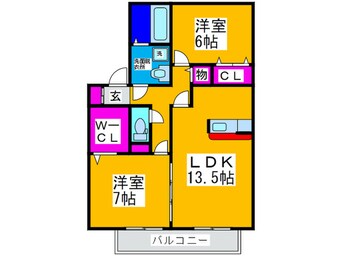 間取図 エスペランサＡ棟