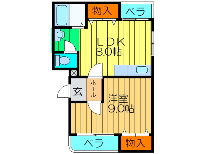 間取図 プリモ伊加賀