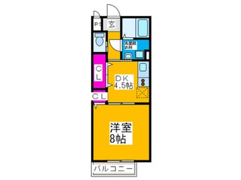 間取図 ヒルズシンシアⅠ