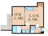 CASA WOOD東伊達 1LDKの間取り