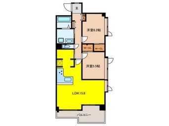 間取図 ﾗｲｵﾝｽﾞﾏﾝｼｮﾝ西明石北（204）