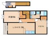 ロベリア・NAKANOⅡ 2LDKの間取り
