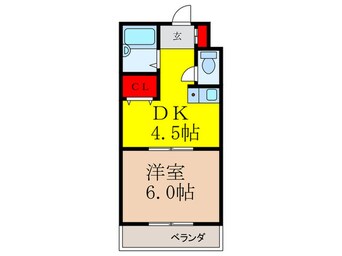 間取図 クィ－ンズコ－ト総持寺