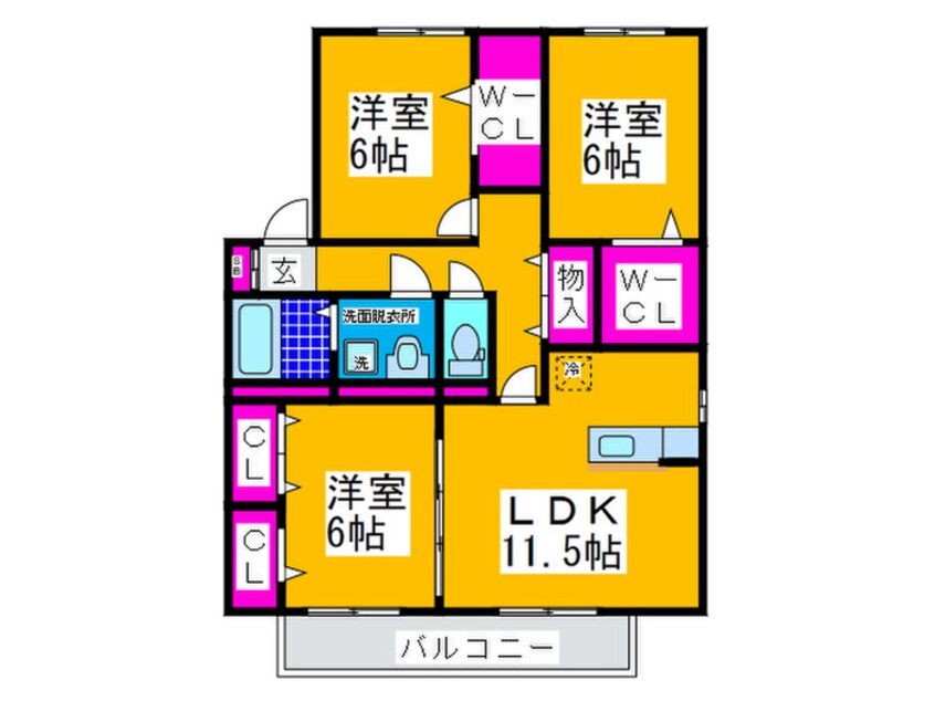 間取図 エスペランサＤ棟
