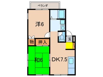 間取図 エステ－トピアＮ