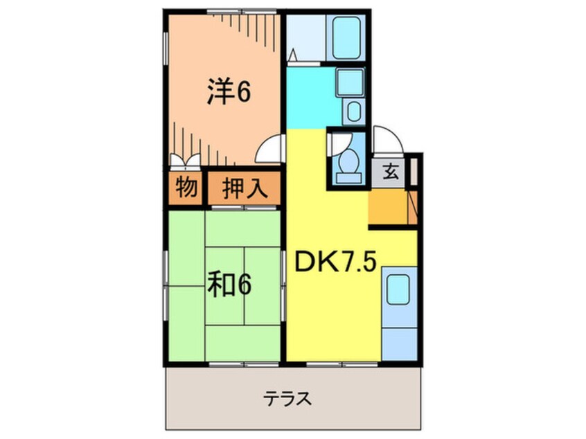 間取図 エステ－トピアＮ