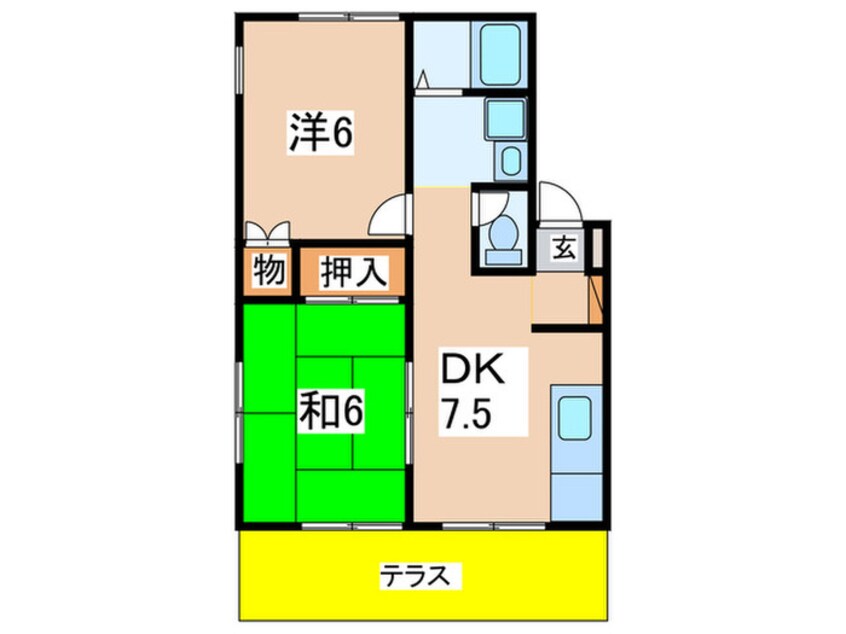 間取図 エステ－トピアＮ