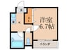 リバティ92 1Kの間取り