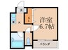 リバティ92 1Kの間取り