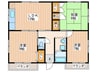 セントポリア高柳 3LDKの間取り